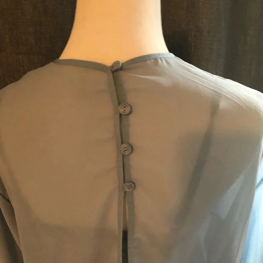 Free People Light‎ Blue Bodysuit - Sheer and Lace